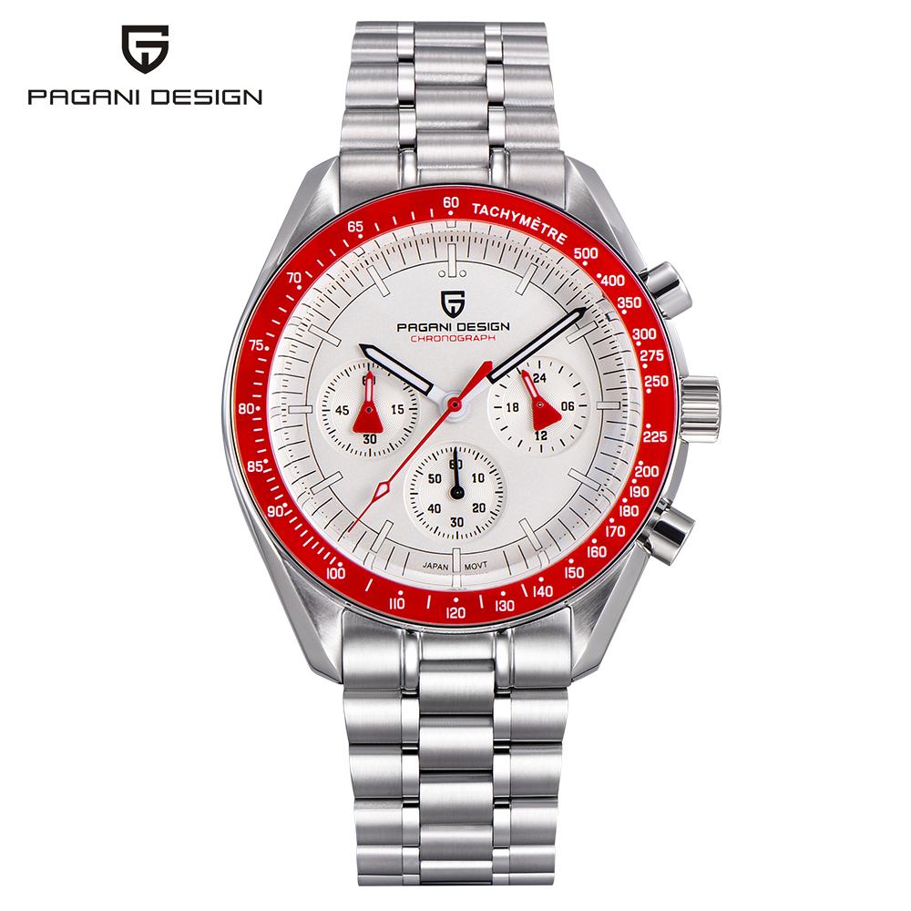 2026 New PAGANI DESIGN 1701 V5 Men's Watches Luxury Quartz Watch Men Sports Speed Chronograph AR Sapphire Glass 100M Waterproof