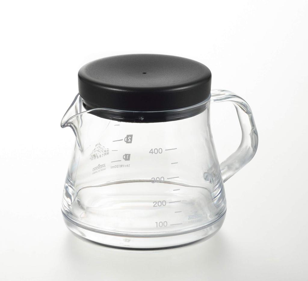 Akebono Sangyo Unbreakable Coffee Server 400ml Black Stron 400 Dishwasher Safe Made in Japan TW-3730