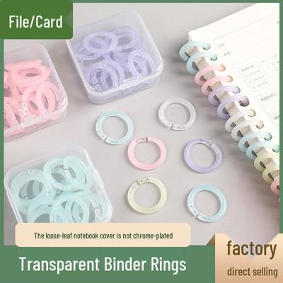 Original Detachable Colored Plastic Loose-Leaf Binder Rings