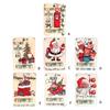 Stylish Christmas Money Clip Creative Wood Money Holder Tree Decorative Pendant Ornament for Cards and Currency