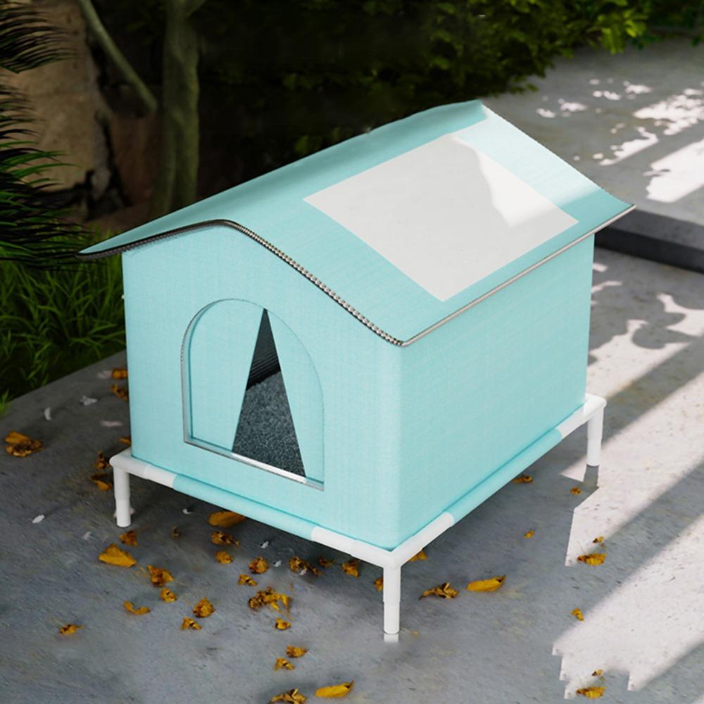 Warm Cooling Dog Cave Waterproof Feral Cat Shelter Universal Pet Condos  Hot Day