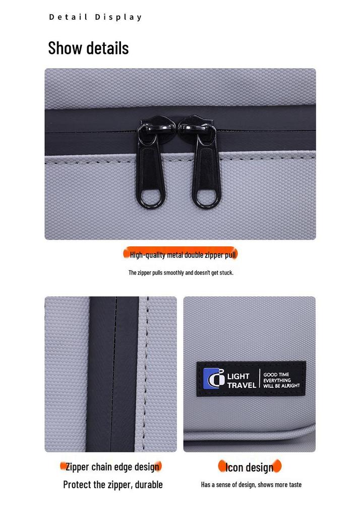 Double-layer Electronics Storage Bag for Cables, Chargers, Earphones, USB Drives, Mouse, Hard Drives, and Power Banks