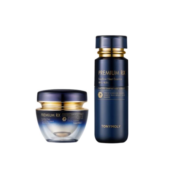 Tonymoly Premium RX Swallow s Nest Essence 55ml + Cream 45ml Skincare Set