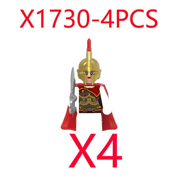 MOC Mittelalterliche Burg Grüner Drachenritter Figuren Bausteine Antiker Römischer Soldat Waffe Schild Kriegspferd Jungen Spielzeug Geschenk K149