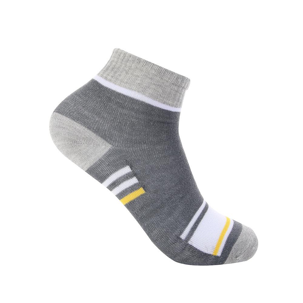 Men Socks Cotton Sports Breathable Socks Patchwork Color Stripe Casual Athletic Thin Middle Tube Socks