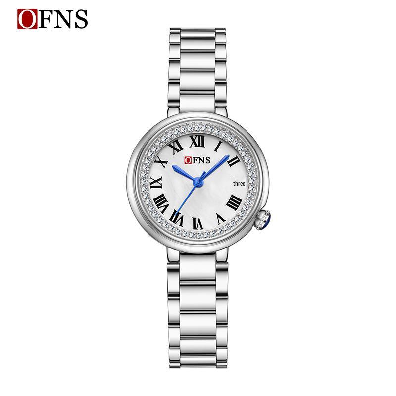 Sanda Women's Diamond-Studded Quartz Watch: Fashionable, Light Luxury, Versatile Steel Band 