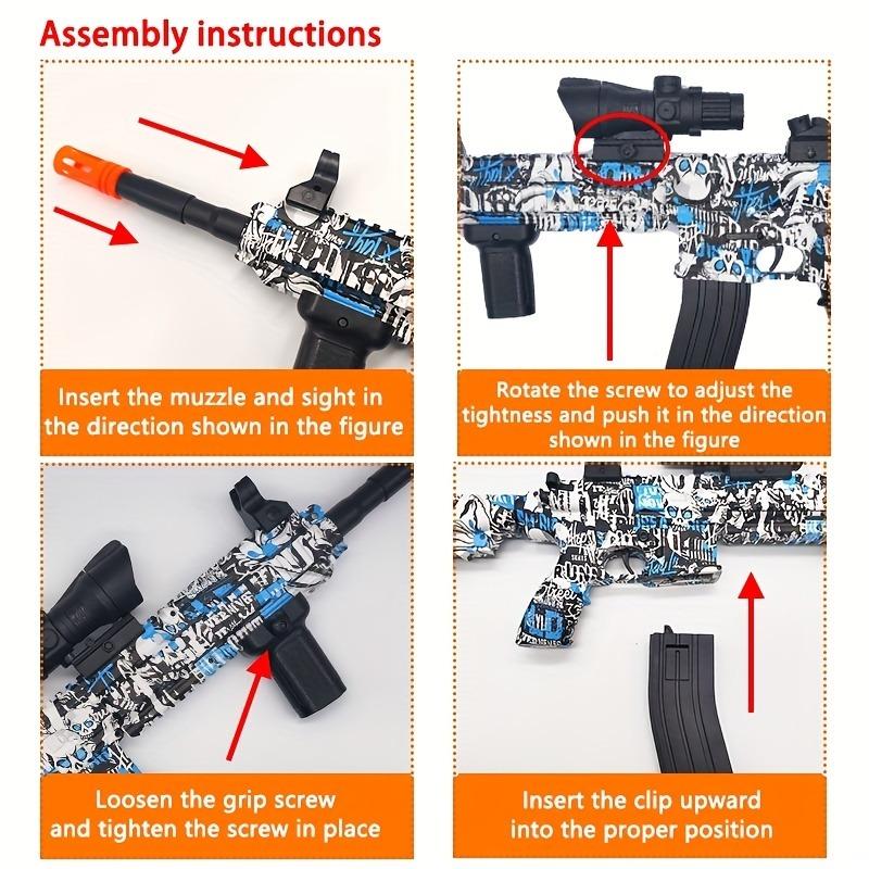 M4 Pistol de jucărie graffiti Pistol de jucărie pentru copii Jucărie de agrement