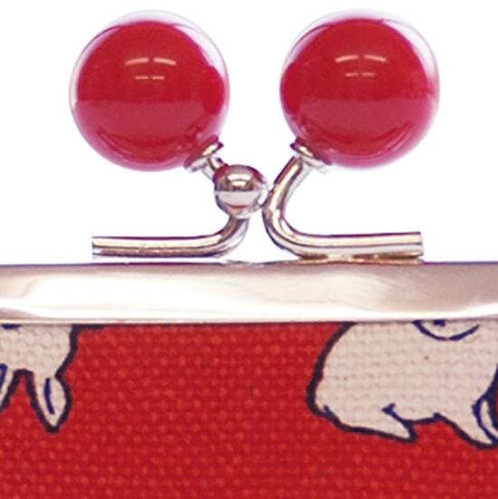Square Coin Purse Animal Series [Goshiki Hanpu] 2.5mm (with Beads) (Rabbit)