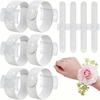 2pz Braccialetti Corsage da Polso Fai da Te Multiuso Corsage Polso Fascetta Floreale Fidanzamento