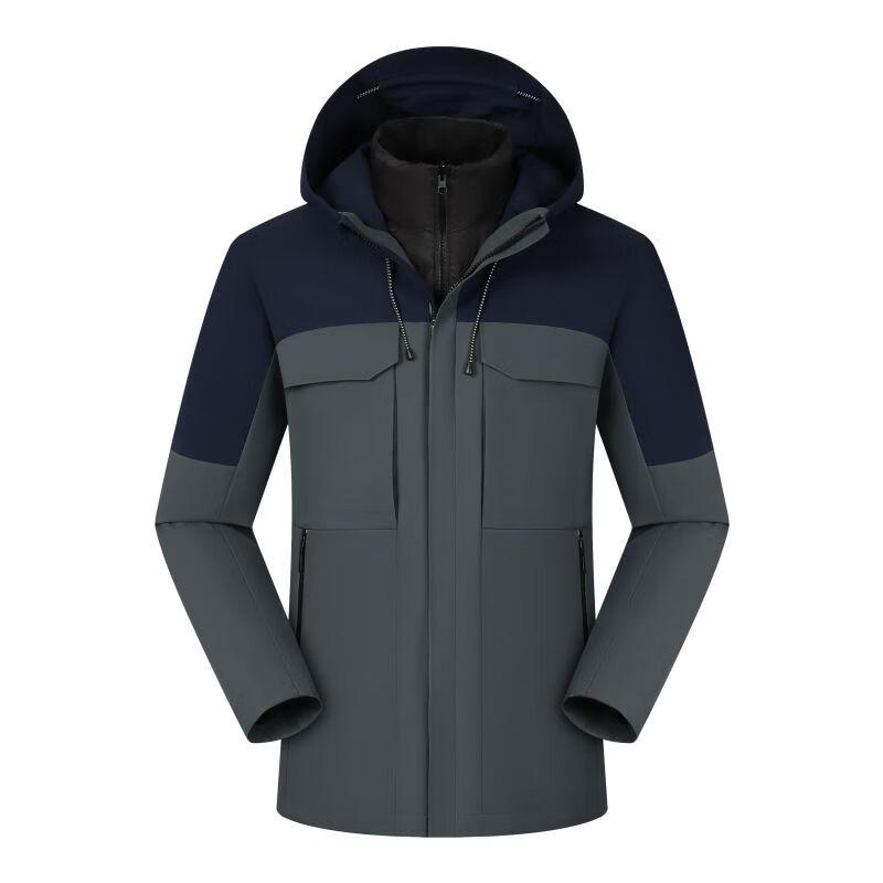 Fengxun Outdoor 3-in-1 Unisex Detachable Down Liner Jacket 4XL