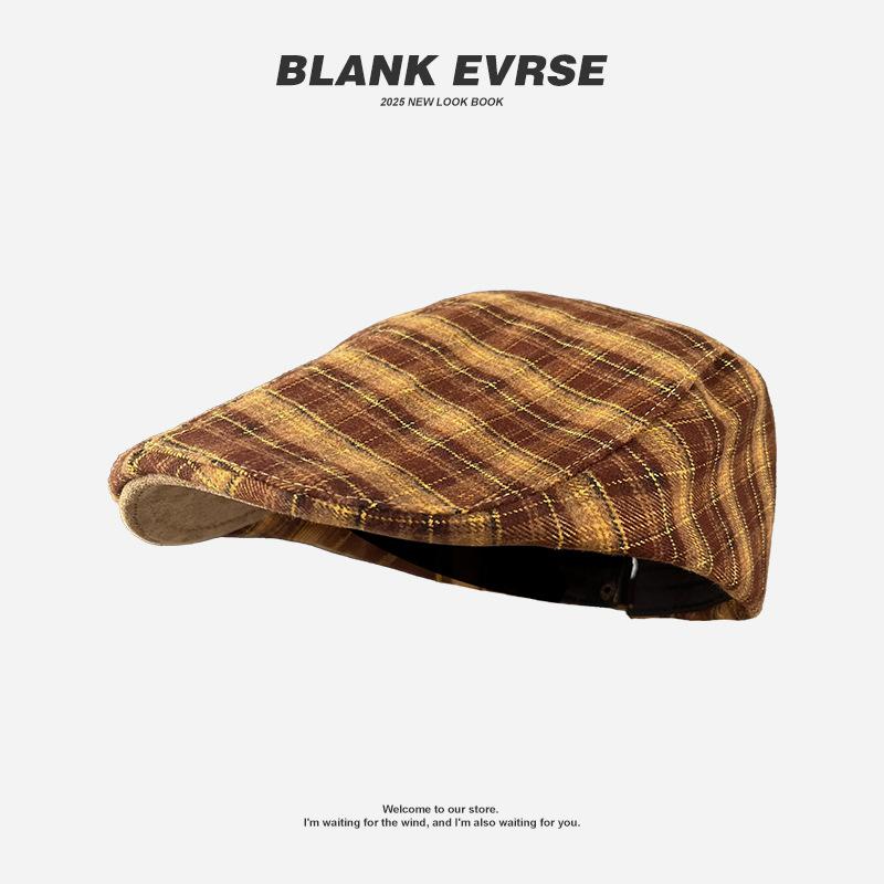 British style retro forward hat women spring and autumn versatile anti-wearing beret fashion big head circumference show face small hat trend