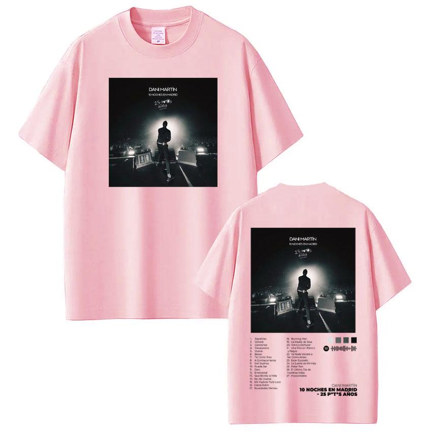 Singer Dani Martín Album 2026 Graphic Tee Men Women Vintage Hip Hop T Shirt Cotton Short Sleeve Oversized Fashion Loose Tshirts