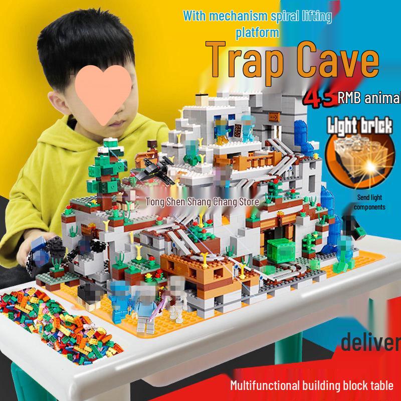 World Assembly Chinese Building Blocks: Cave Village Set for Kids