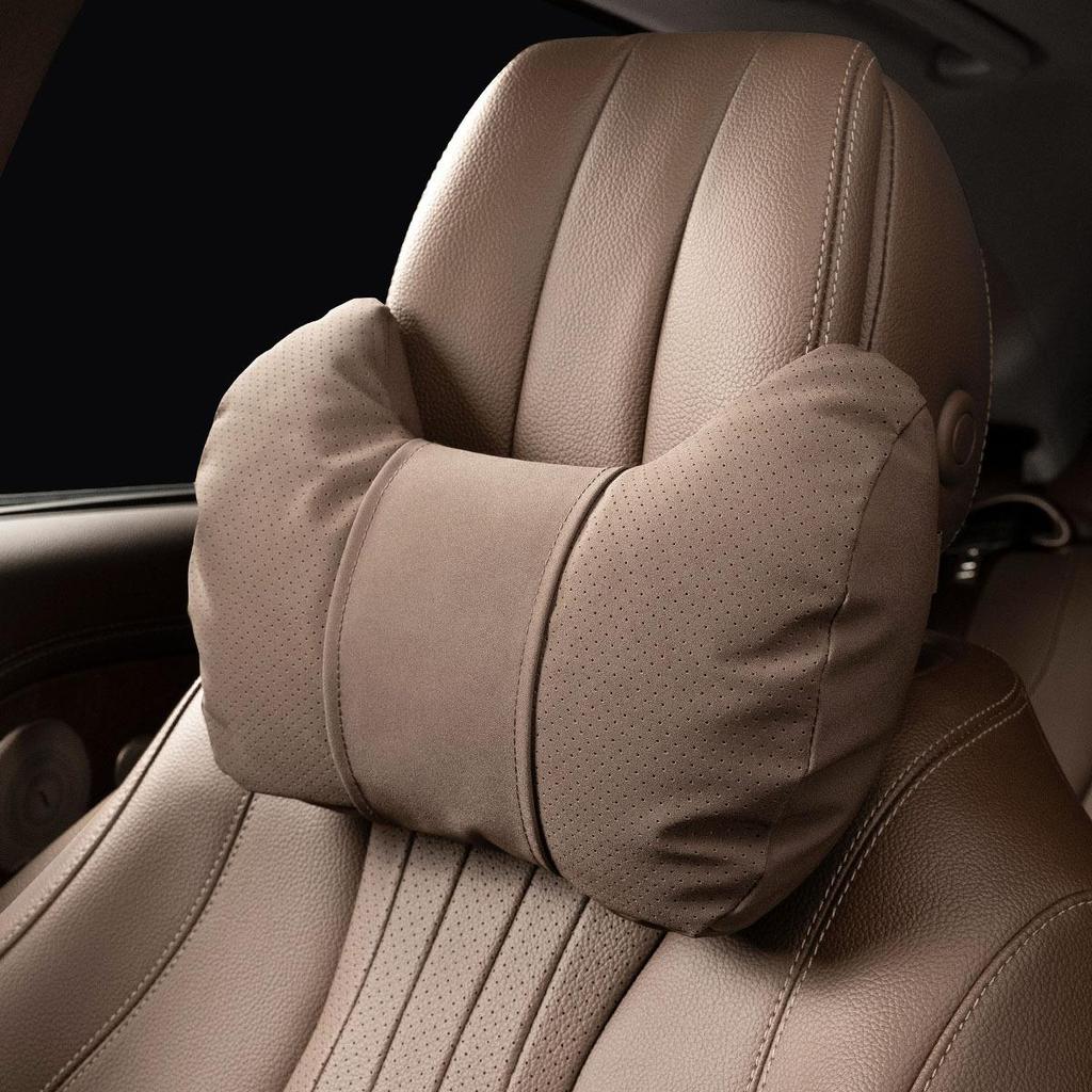 Car Headrest Memory Pillow Lumbar Pad - Fatigue Relief Cushions for Neck & Back