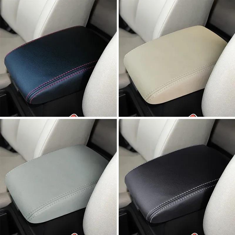 PU Leather Car Armrest Box Center Console Lid Armrest Cover Car Accessories for Honda CRV 2012 2013 2014 2015 2016