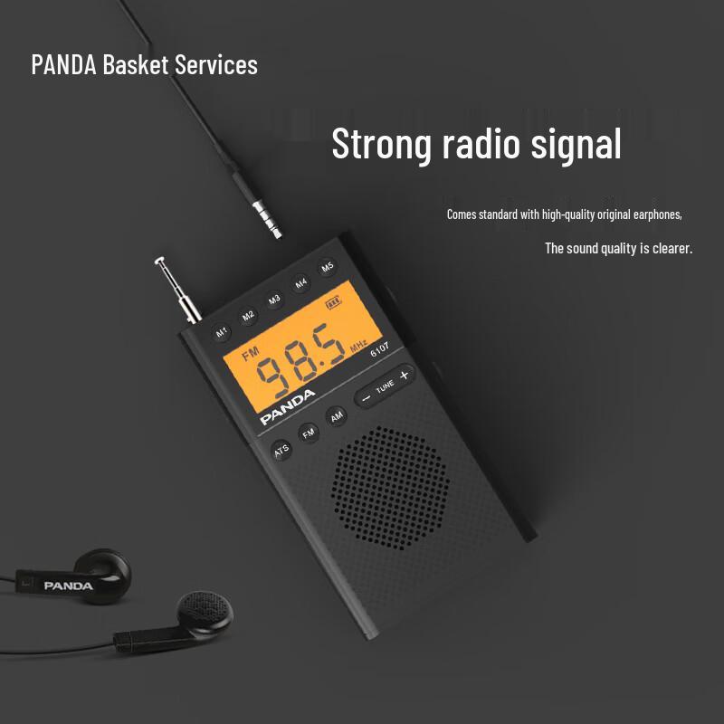 Panda 6107 Mini Tragbares Mehrband-Digitalradio