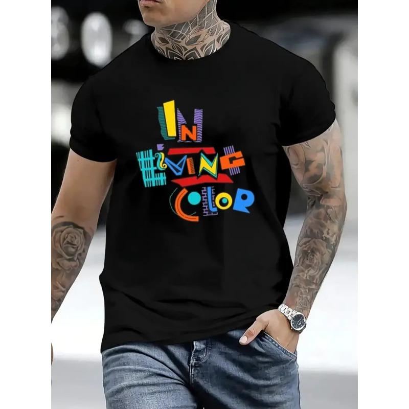

Mens Halloween TShirt Comfortable Crew Neck Casual Cotton ShortSleeves Soft Breathable Top Menswear Tshirt Summer Spring Streetwear Cotton 4XL чорний