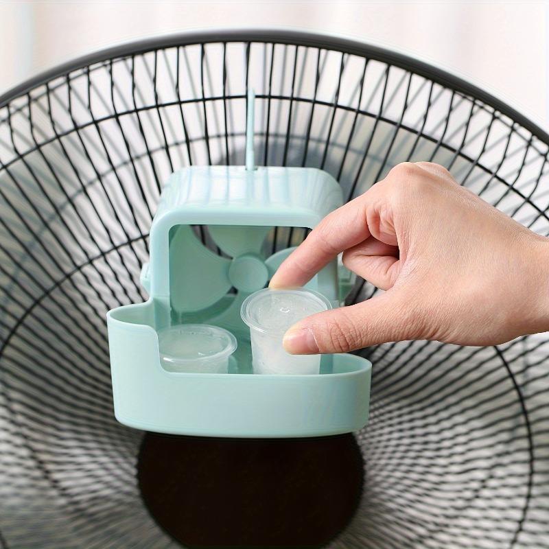 1pc Portable Fan Ice Mist Cooler - No Battery Needed, Lightweight Durable Plastic, Dual-Compartment Cooling Technology