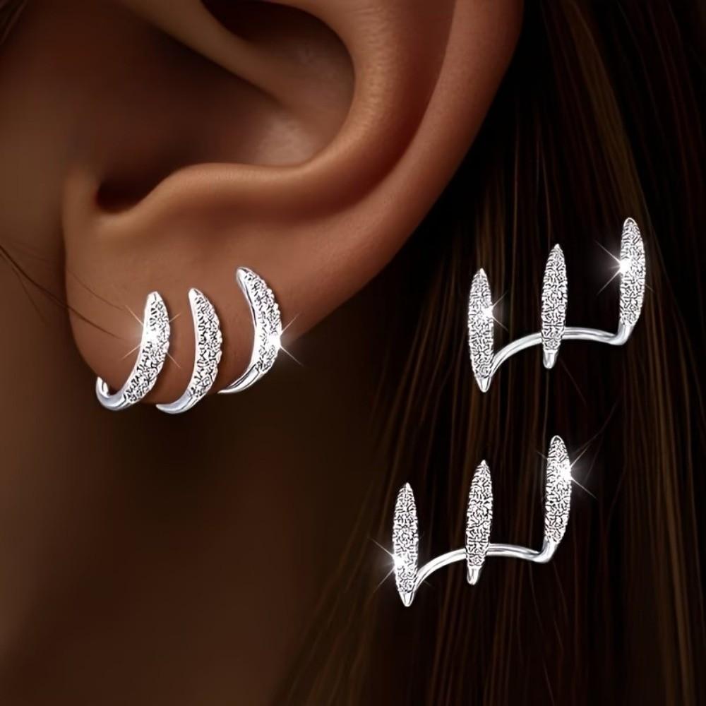 Strass oorbellen met klauwtjes voor dames, lichte luxe oorbellen met zirkonia voor vrouwen, trouwoorbellen