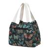 Waterproof Lunch Bag Stylish Floral Lunch Tote Portable Lunch Box Carrier for Women Commuting Picnic Camping