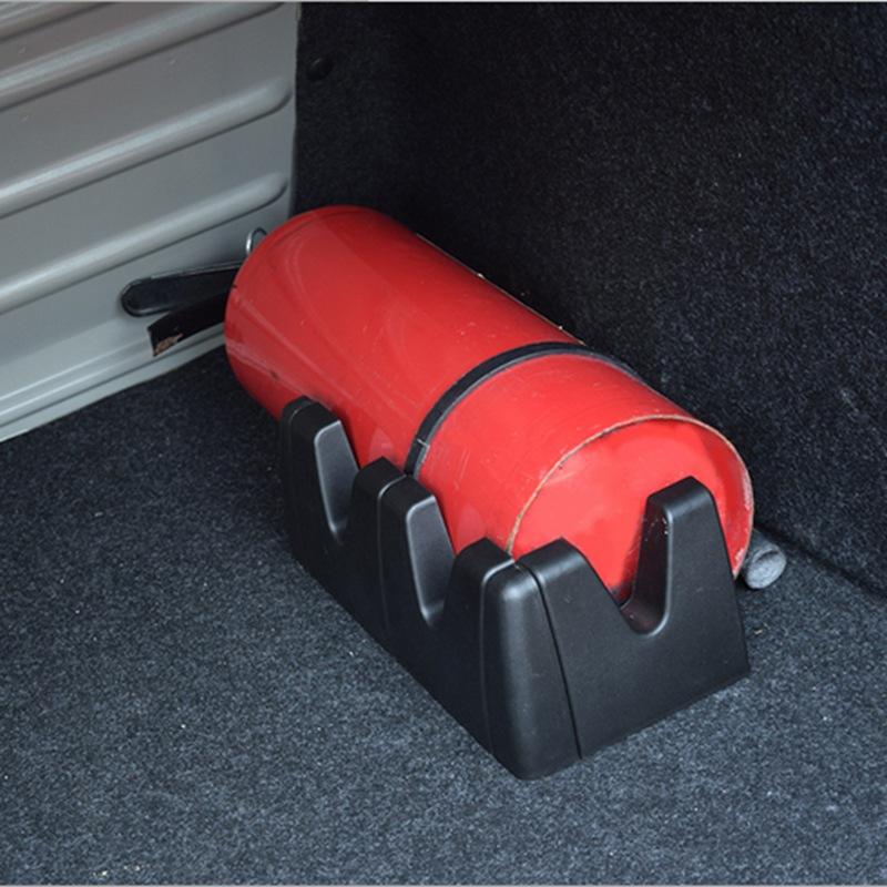 Car Trunk Fixed Fire Extinguisher Mesh Pocket Bracket Shelf Modified Car Storage Organizer Box Shelf