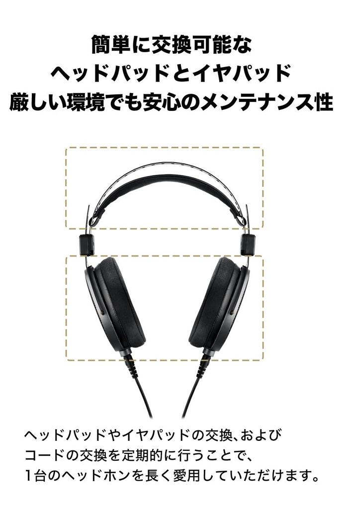Wired Monitor Headphones and Music with a Detachable Cable and Stereo Standard Audio-Technica ATH-R70xa Open-Back [For DTM, Mixing, Mastering,