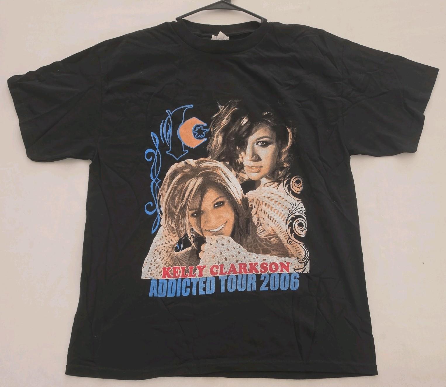 Vintage Kelly Clarkson Addicted Tour 2006 Large Unisex T-Shirt M