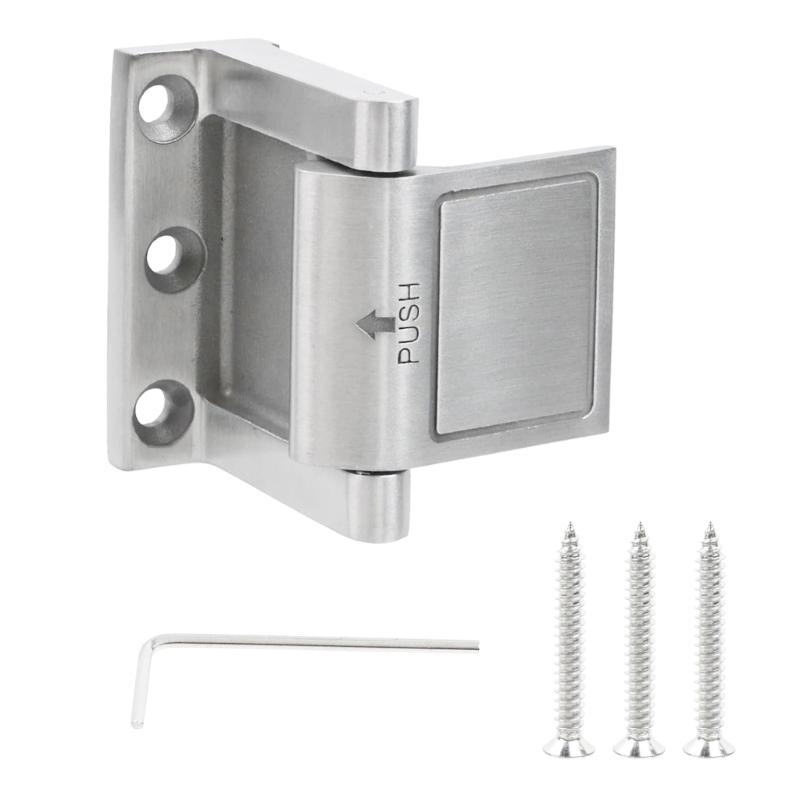 Heavy Duty Security Fastener Easy Installation Door Security Device Universal Moisture Resistant Door Fastener for Home серебряный