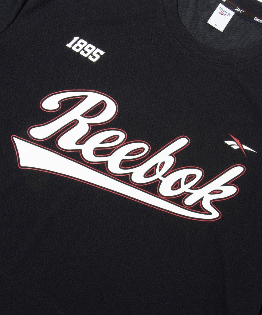 Reebok Summer Lettering Jersey T-Shirt - Black