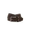 Daks Bison Belt Dark Brown Checkline Cowhide Belt Dbbe6f722bk