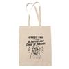 Tote Bag Beige I Can't I Prefer My Dogue De Bordeaux I Can't Minimalist | Cotton Bag Fairtrade 180 G/m² 10 L Handles 70