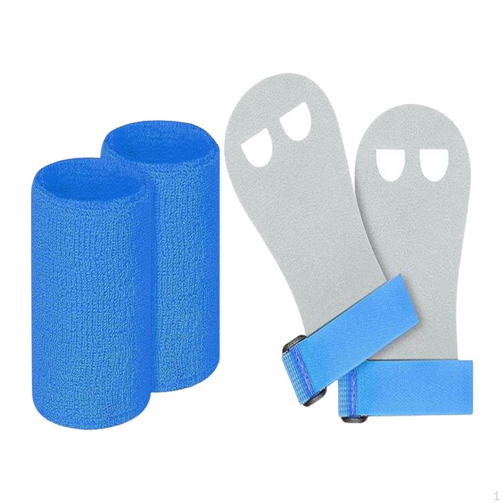 Children's Gymnastic Hand Grips Gloves with Adjustable Wristband