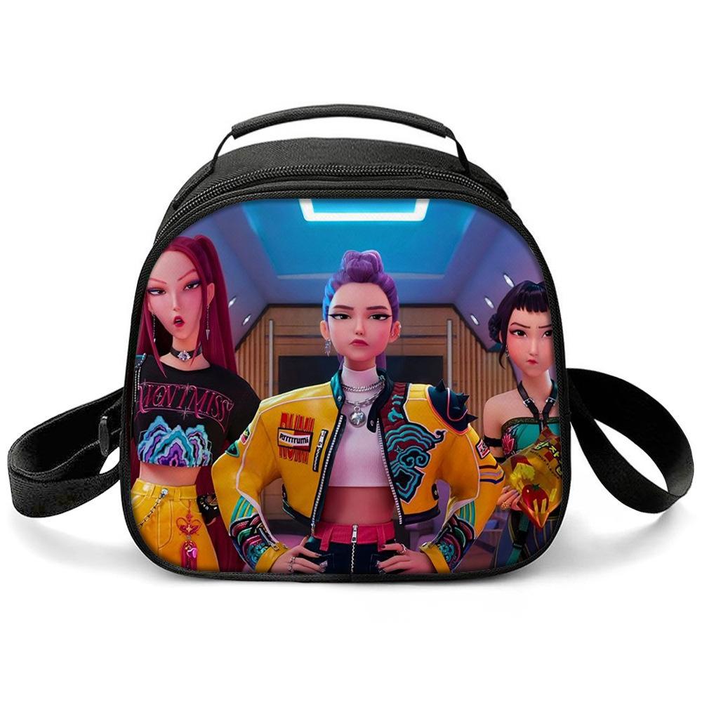 KPOP Witch Hunters Printed Cartoon Student Warm Lunch Bag Messenger Bag