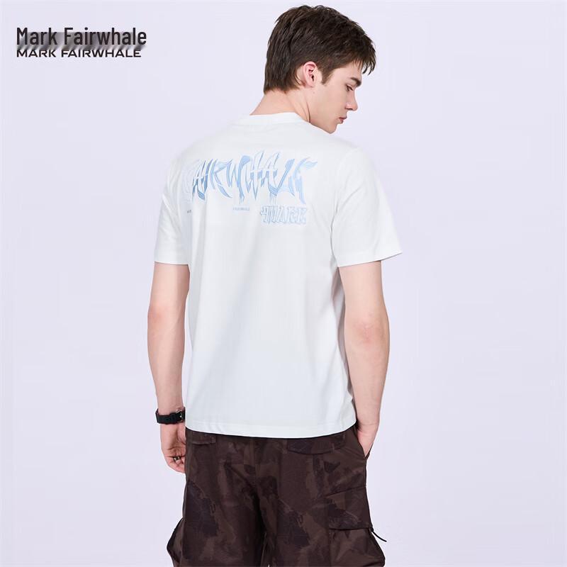

Mark Fairwhale Men s Embroidered Round Neck Short Sleeve T-Shirt L