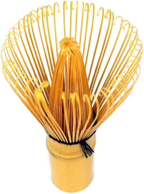 Yamamoto Bamboo Crafts Made In Japan Mini Tea Whisk White Bamboo for Outdoor Tea Ceremony (YAMAMOTOTAKIZAYIKUYA) (Chasen)