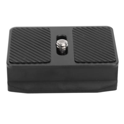 Placa de liberación rápida con tornillo de 14 pulgadas de aleación de aluminio, placa de montaje de trípode de metal negro para RS4