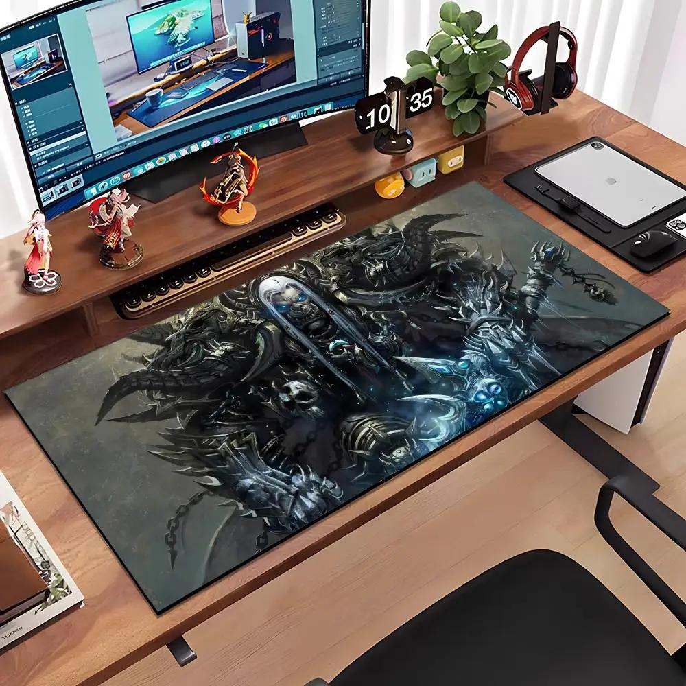 Computer Accessories World Of Warcraft Mouse Pad Large AntiSlip Rubber Gaming MousePad Durable Desk Pad Thick Seam Edge Suitabl