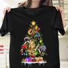Elvis Presley Christmas Tree Merry Xmas Shirt Black Unisex S-5XL UB187