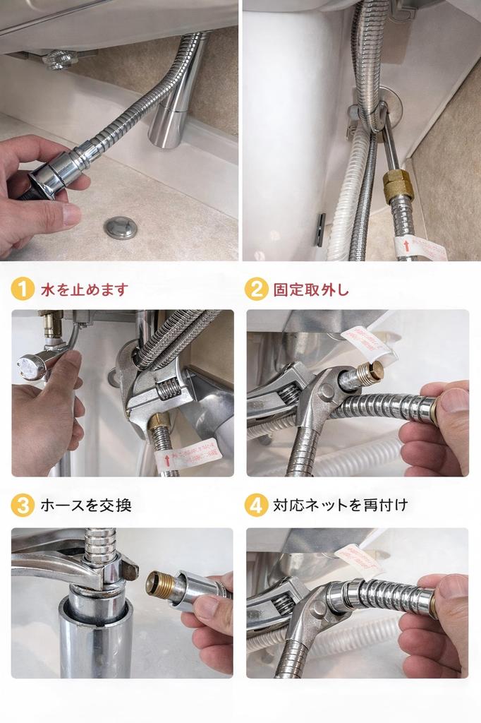 shower hose for washbasin includes small Compatible with CQ783B12SK1 washbasin model CQ783B12SK1Replacement (L=1200) faucet, packing. faucet.