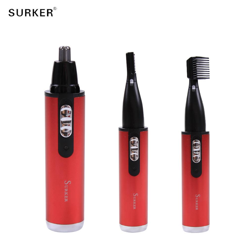 Surker 3-in-1 Hair & Beard Trimmer Kit - Multi-Function Grooming Tool for Nose, Ear & Facial Hair
