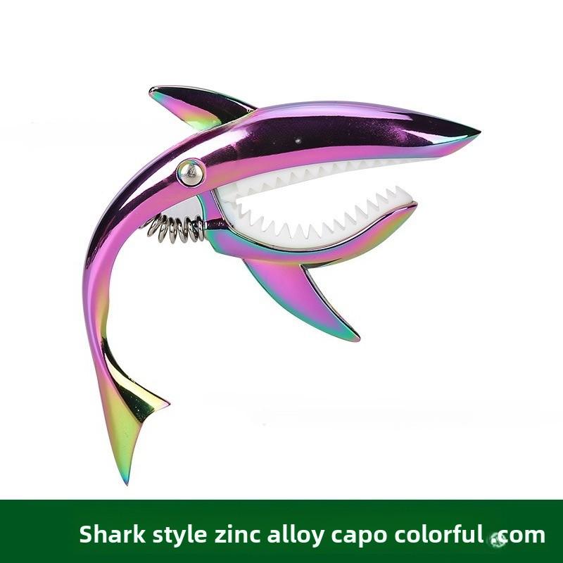 1PC Shark Guitar Capo Zinc Universal Quick Change Clamp for Acoustic Musical Instrument Accessories