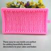 Knitting Cake Tool Silicone Molds Fondant Lace Pattern Baking Moulds Candy Self-Assembly Kitchen Sugar Chocolate Bakeware