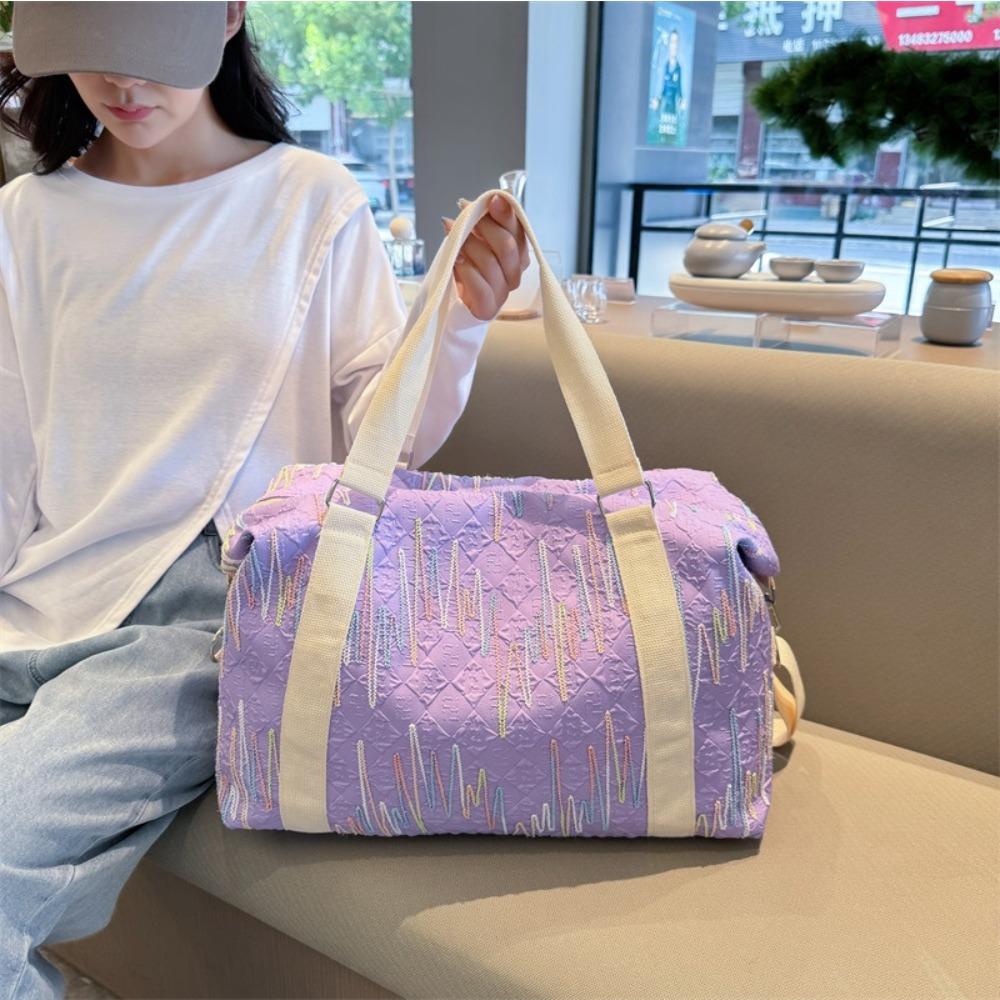 Fresh and lightweight short-distance outing portable travel bag women's trendy yoga bag outing picnic ingredients storage bag