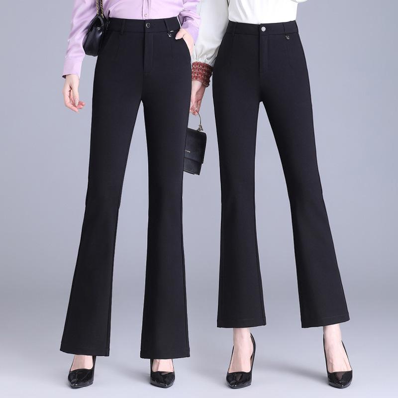 

Women s 2025 High-Waist Drapey Flared Trousers - Slim Fit 30/2XL