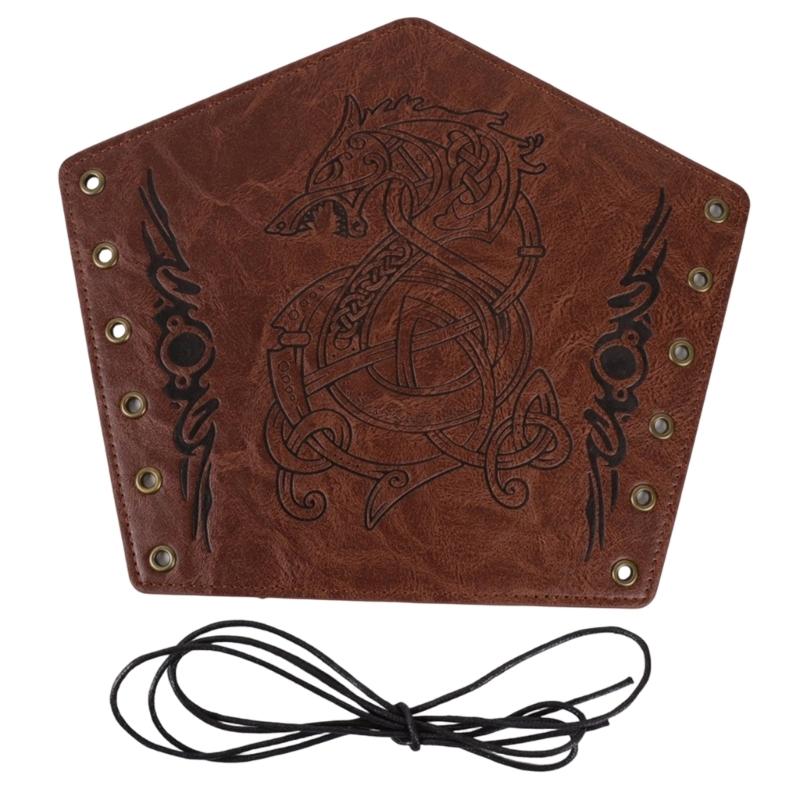Medieval Arm Bracers Retros Arm Protecting Retros Arm Guards Embossed Arm Cuffs for Men and Women
