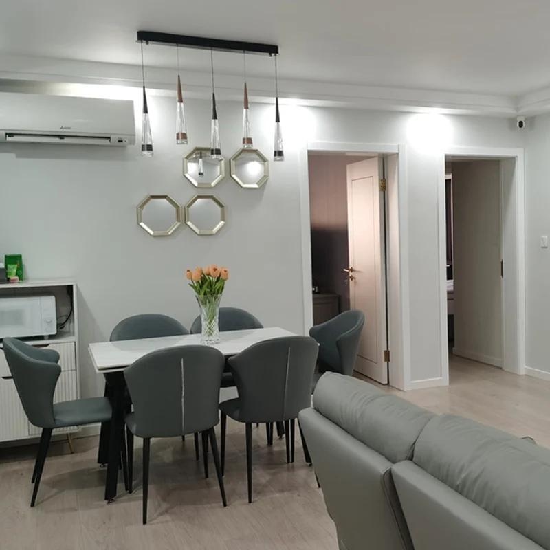 Wall decorations Light luxury restaurant dining table wall decoration pendant Living room background wall mirror decoration