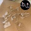6Pcs Heart Shape Nail Tip Practice Stand Transparent Nail Art Display Rack  Manicure Tools