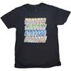 Nirvana Repeat Black Official Tee T-Shirt Mens Unisex