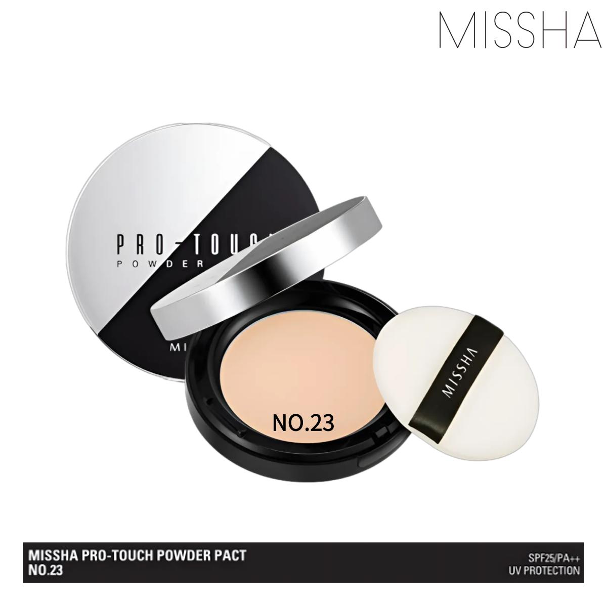 

[MISSHA] Компактная пудра Pro-Touch SPF25 PA++ 10 г NO.23 X 1PCS