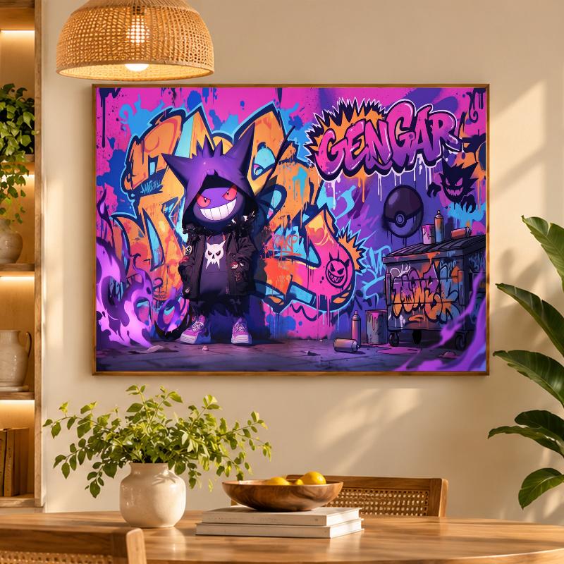 5D Diamond Painting Gengar DIY Full Drill Diamond Art Kit Home Decoration